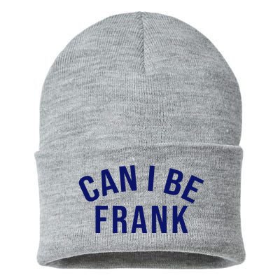 Can I Be Frank Funny Sarcasm Sustainable Knit Beanie