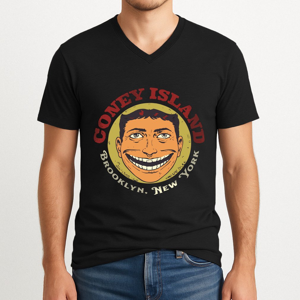 Coney Island Brooklyn Ny V-Neck T-Shirt