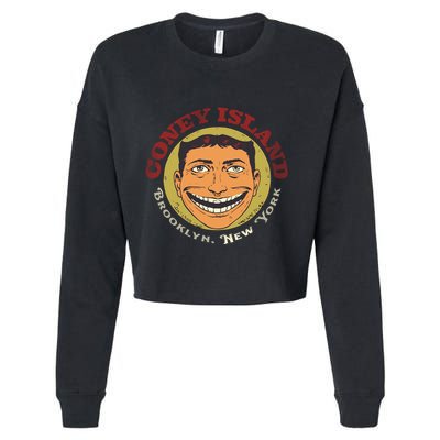 Coney Island Brooklyn Ny Cropped Pullover Crew