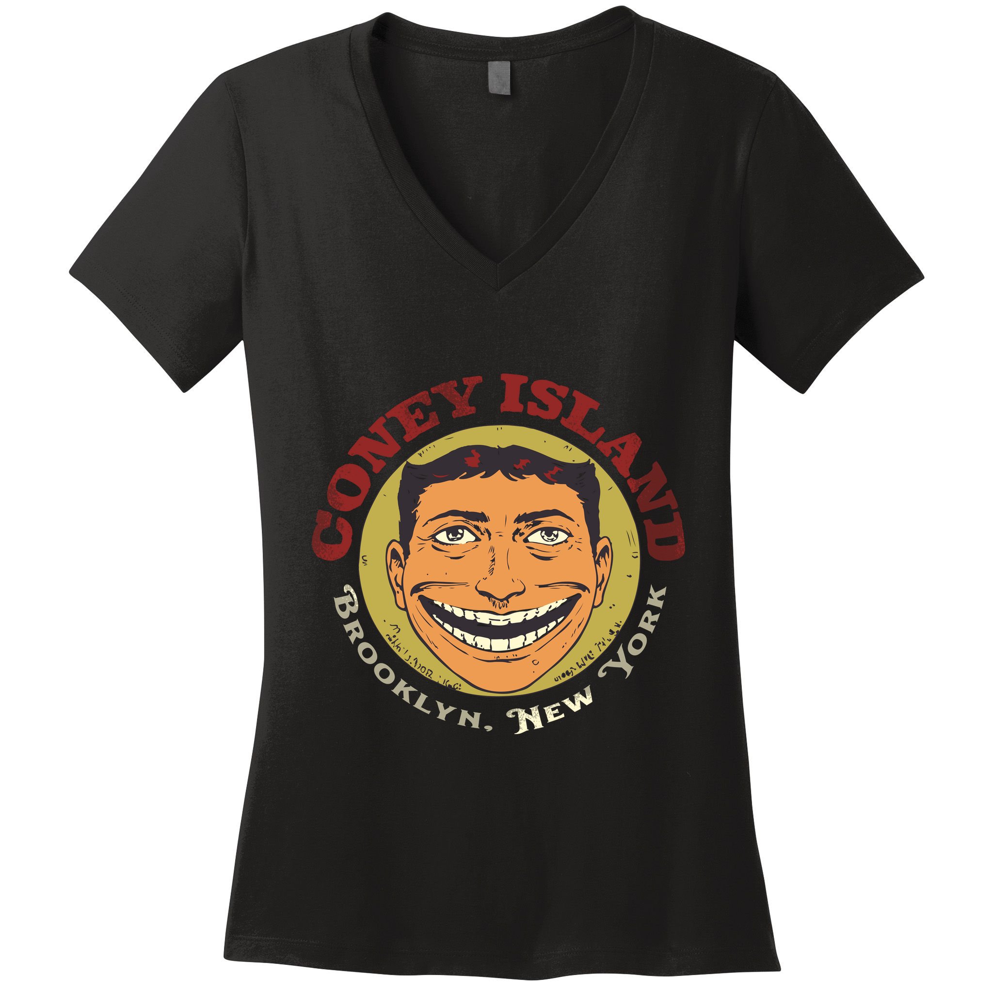 Coney Island Brooklyn Ny Women's V-Neck T-Shirt
