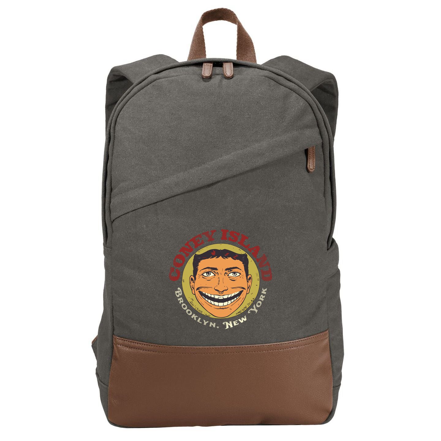 Coney Island Brooklyn Ny Cotton Canvas Backpack
