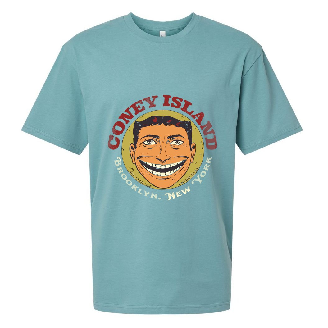 Coney Island Brooklyn Ny Sueded Cloud Jersey T-Shirt