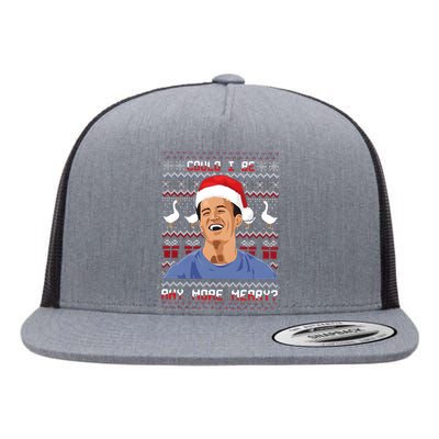 Could I Be Any More Merry Chandler Bing Christmas Rip Rest In Peace Flat Bill Trucker Hat