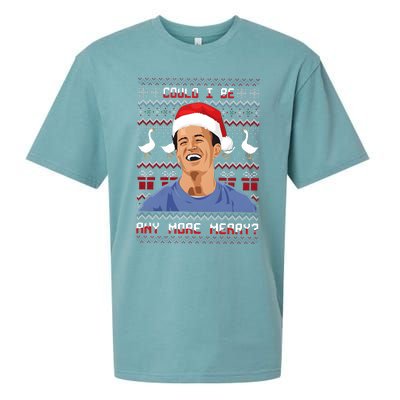 Could I Be Any More Merry Chandler Bing Christmas Rip Rest In Peace Sueded Cloud Jersey T-Shirt