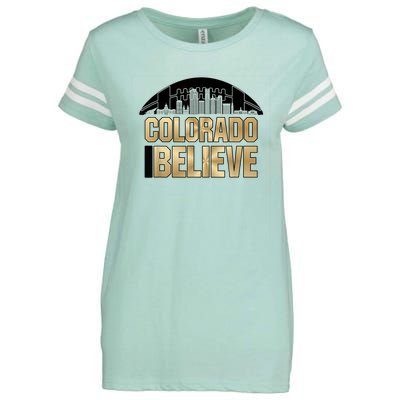 Colorado I Believe In Football Enza Ladies Jersey Football T-Shirt