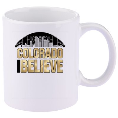 Colorado I Believe In Football 11oz C Handle Ceramic Mug