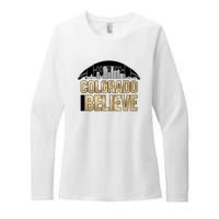 Colorado I Believe In Football Womens CVC Long Sleeve Shirt