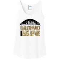 Colorado I Believe In Football Ladies Essential Tank