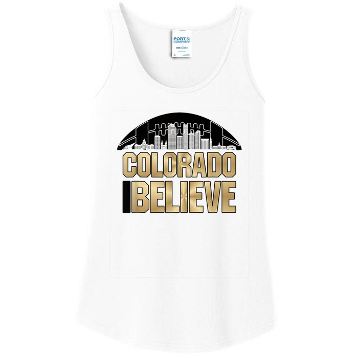 Colorado I Believe In Football Ladies Essential Tank