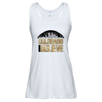 Colorado I Believe In Football Ladies Essential Flowy Tank