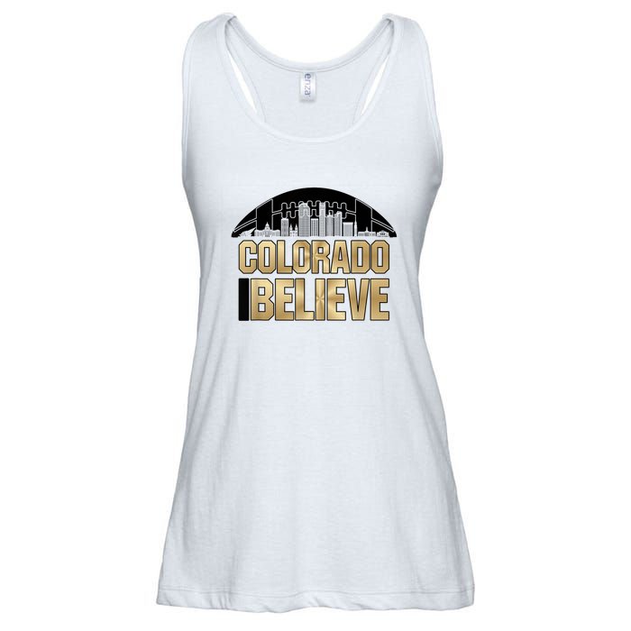 Colorado I Believe In Football Ladies Essential Flowy Tank