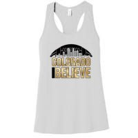 Colorado I Believe In Football Women's Racerback Tank