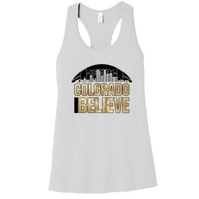 Colorado I Believe In Football Women's Racerback Tank