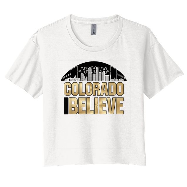 Colorado I Believe In Football Crop Top