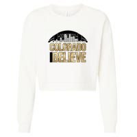 Colorado I Believe In Football Cropped Pullover Crew