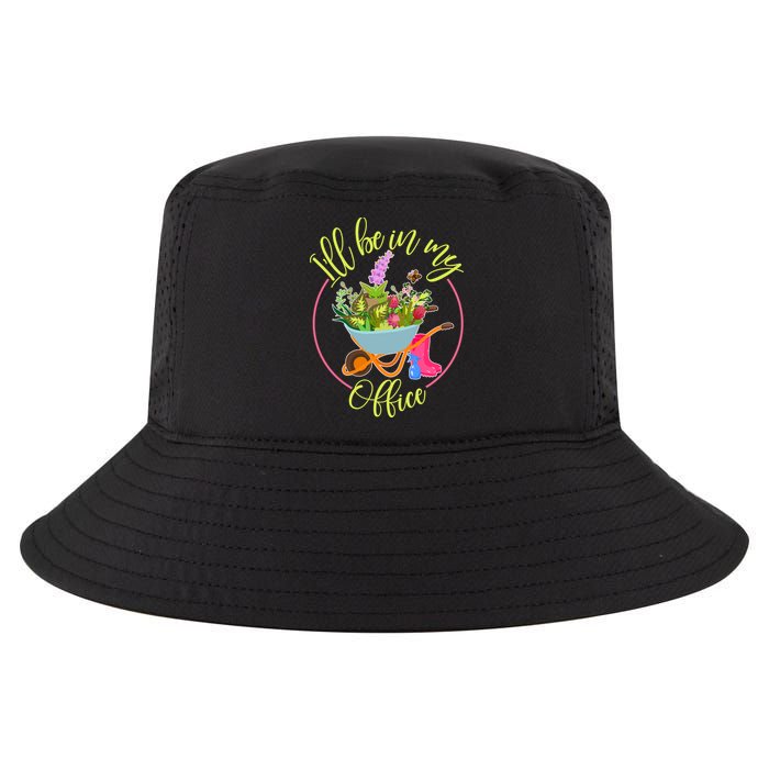 Cute I'll Be In My Office Gardening Fan Cool Comfort Performance Bucket Hat