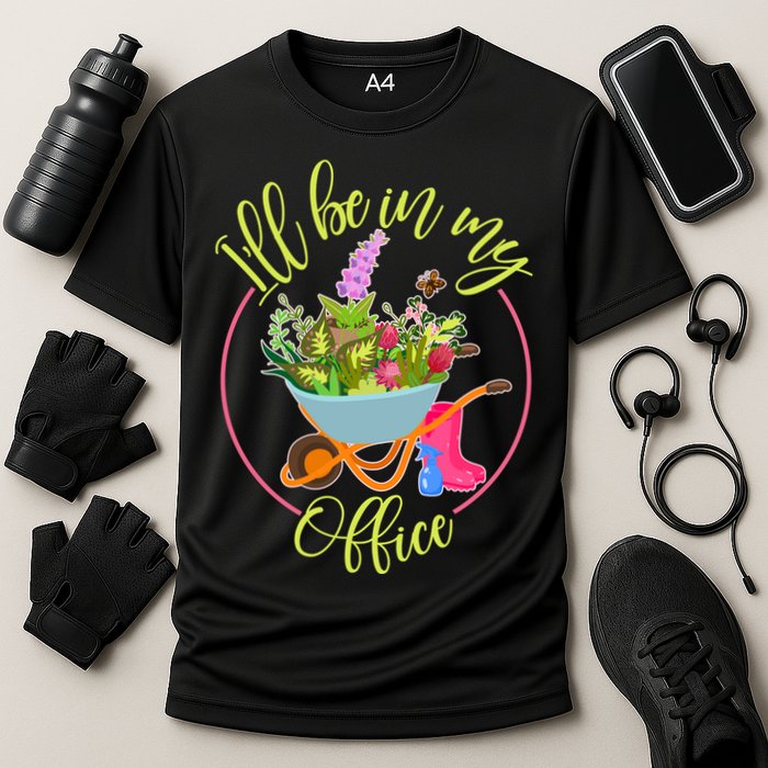 Cute I'll Be In My Office Gardening Fan Cooling Performance Crew T-Shirt