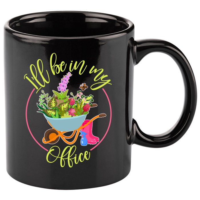 Cute I'll Be In My Office Gardening Fan 11oz C Handle Ceramic Mug