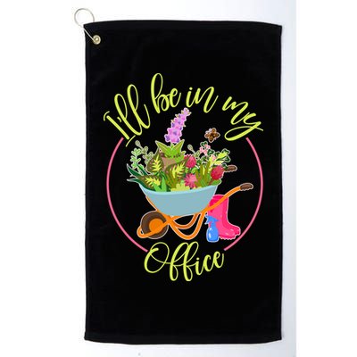 Cute I'll Be In My Office Gardening Fan Golf Towel