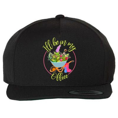 Cute I'll Be In My Office Gardening Fan Wool Snapback Cap