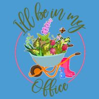 Cute I'll Be In My Office Gardening Fan Full Zip Hoodie