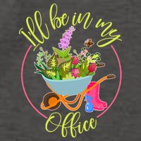 Cute I'll Be In My Office Gardening Fan Vector Backpack