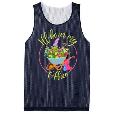 Cute I'll Be In My Office Gardening Fan Mesh Reversible Basketball Jersey Tank