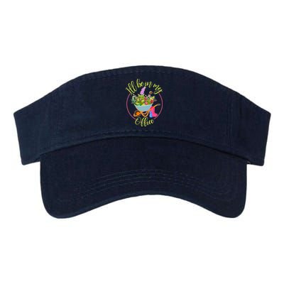 Cute I'll Be In My Office Gardening Fan Valucap Bio-Washed Visor