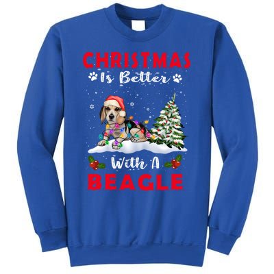 Christmas Is Better With A Beagle Dog Xmas Puppy Lover Cute Gift Sweatshirt