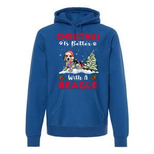 Christmas Is Better With A Beagle Dog Xmas Puppy Lover Cute Gift Premium Hoodie