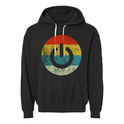 Computer Icons Button Power Garment-Dyed Fleece Hoodie