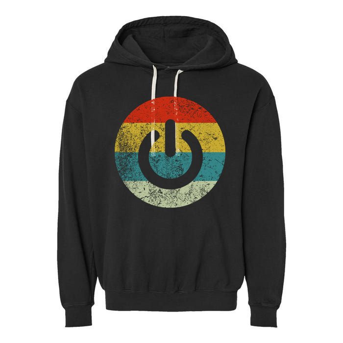 Computer Icons Button Power Garment-Dyed Fleece Hoodie