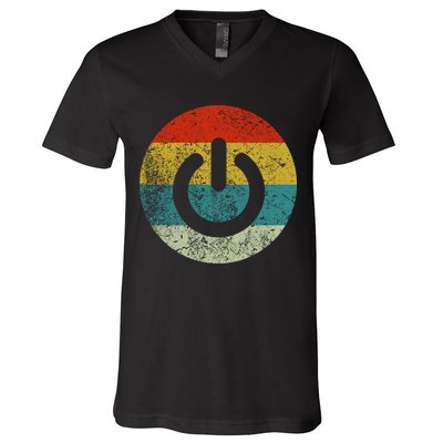 Computer Icons Button Power V-Neck T-Shirt