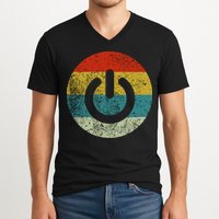 Computer Icons Button Power V-Neck T-Shirt
