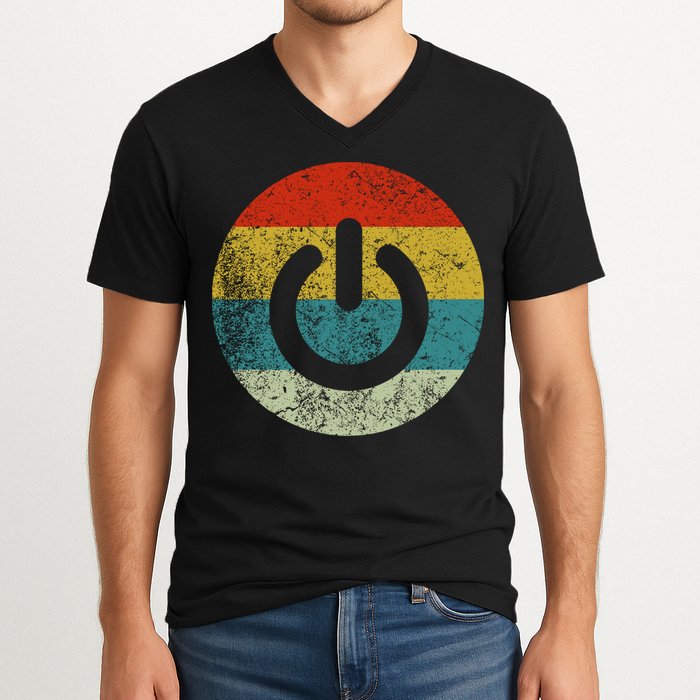 Computer Icons Button Power V-Neck T-Shirt