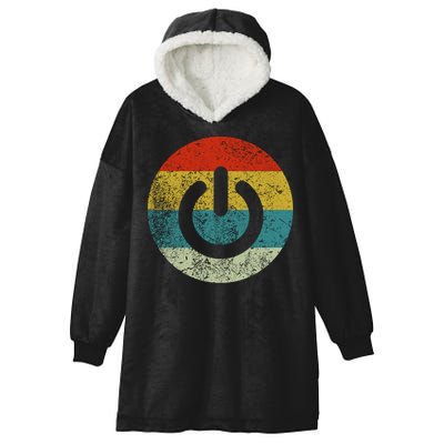 Computer Icons Button Power Hooded Wearable Blanket