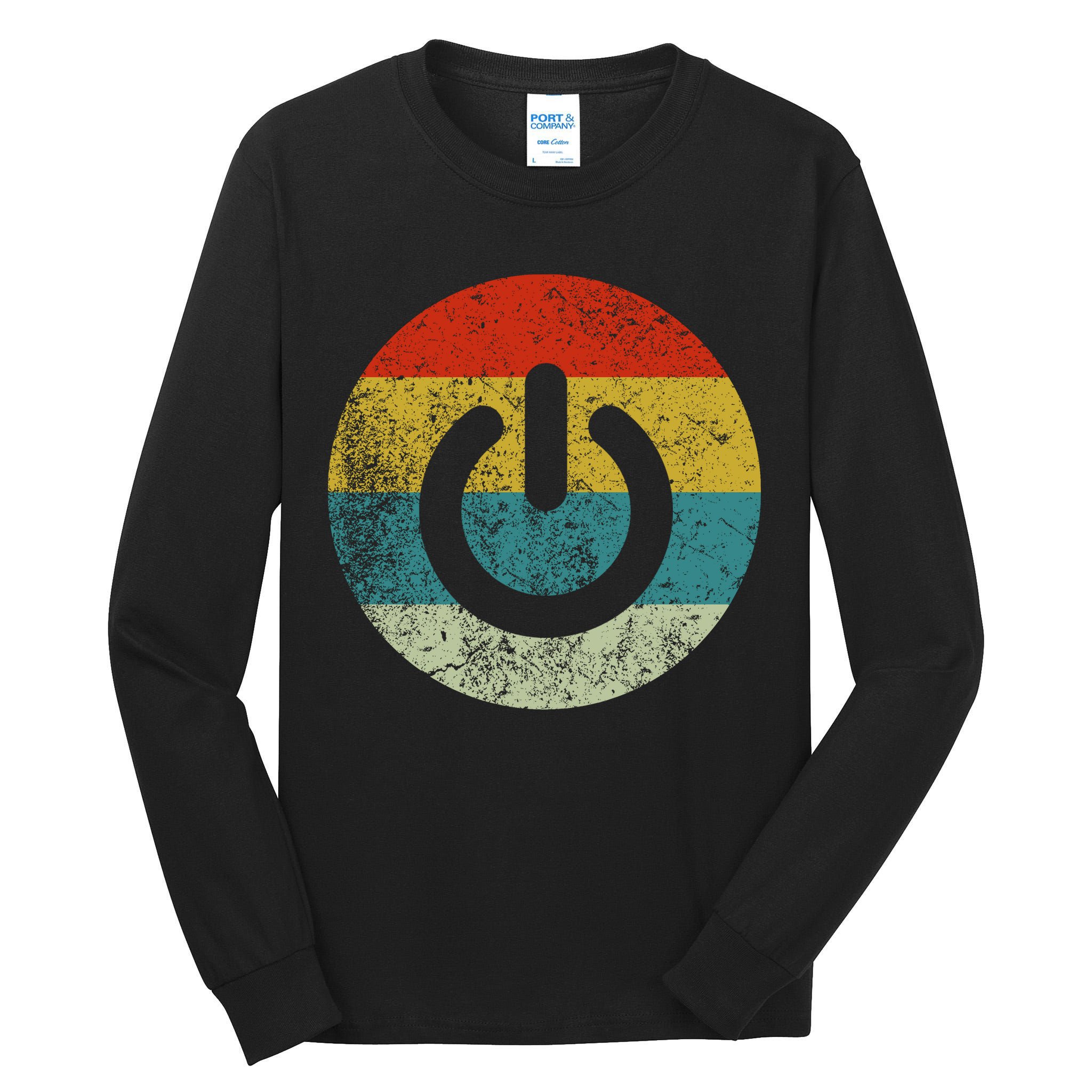 Computer Icons Button Power Tall Long Sleeve T-Shirt