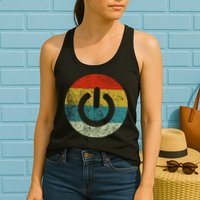 Computer Icons Button Power Womens Tank Top