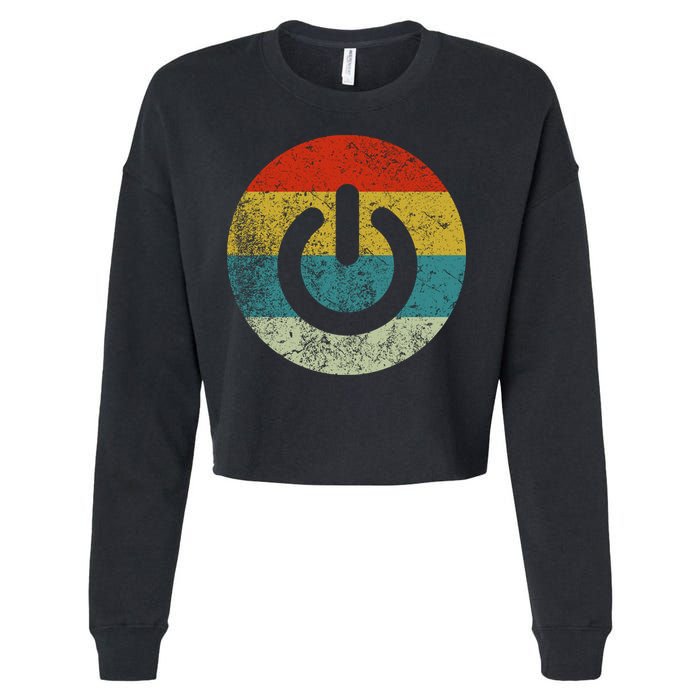 Computer Icons Button Power Cropped Pullover Crew