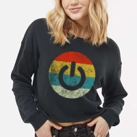 Computer Icons Button Power Cropped Pullover Crew