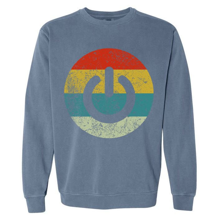 Computer Icons Button Power Garment-Dyed Sweatshirt
