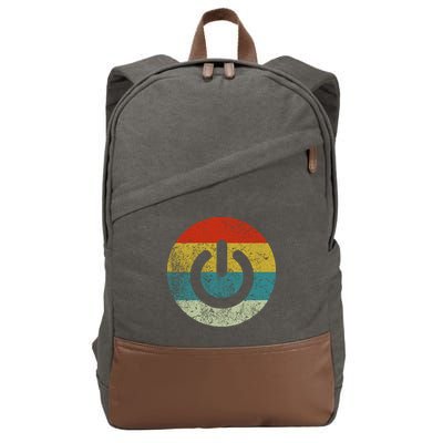 Computer Icons Button Power Cotton Canvas Backpack