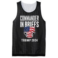 Commander In Briefs Trump 2024 Mesh Reversible Basketball Jersey Tank