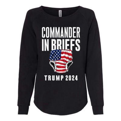 Commander In Briefs Trump 2024 Womens California Wash Sweatshirt