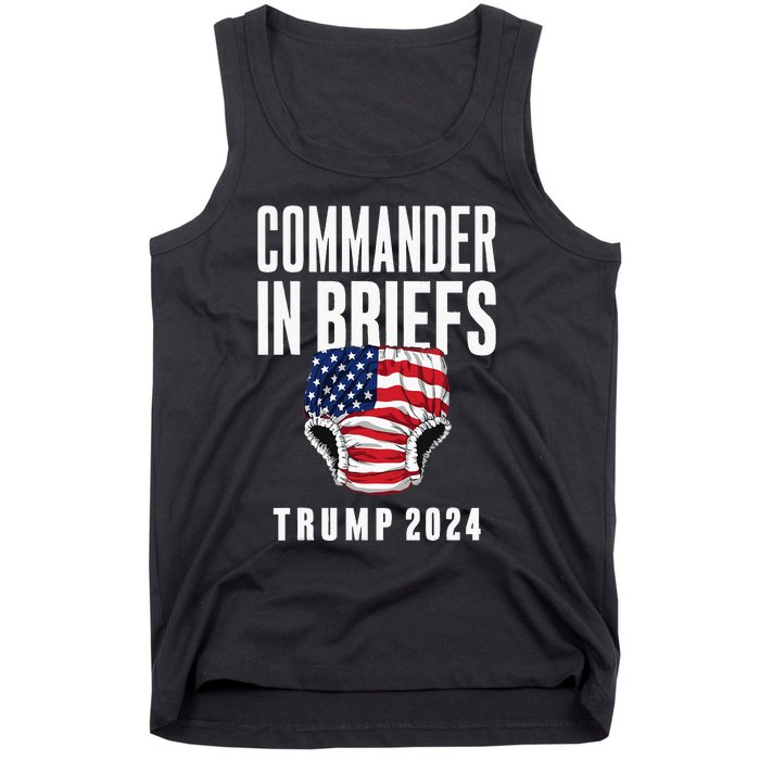 Commander In Briefs Trump 2024 Tank Top