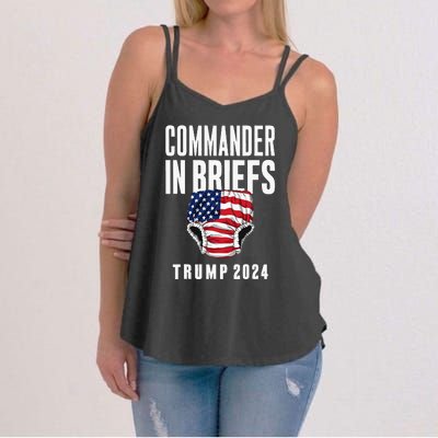 Commander In Briefs Trump 2024 Women's Strappy Tank