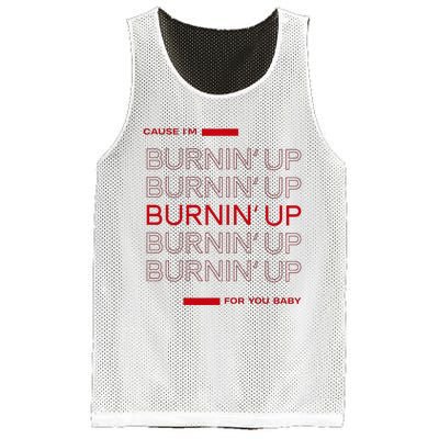 Cause IM Burnin Up For You Baby Mesh Reversible Basketball Jersey Tank