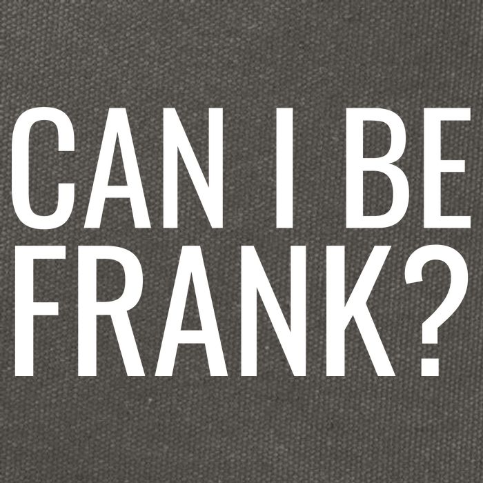 Can I Be Frank Funny Sarcasm Cotton Canvas Backpack