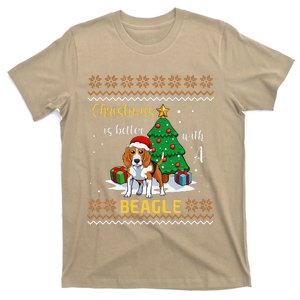 Christmas Is Better With A Beagle Pajama Dog Puppy XMas T-Shirt