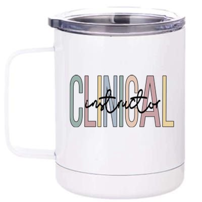 Clinical Instructor Boho Clinical Instructors Gift 12 oz Stainless Steel Tumbler Cup